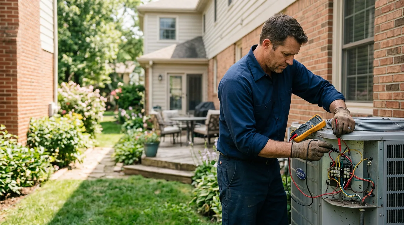 HVAC technician working near Cairnbrook, PA